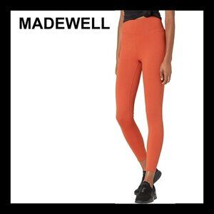 NWT MADEWELL MWL form torch rust high waist 25" leggings